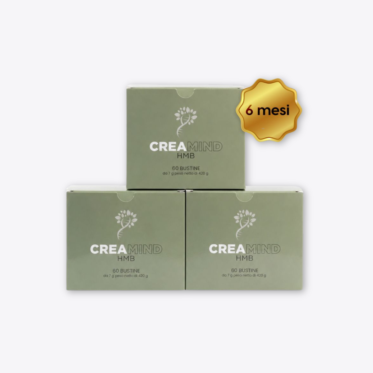 Creamind HMB – Creatina Monoidrata con HMB e Vitamina D3 | Percorso 6 Mesi