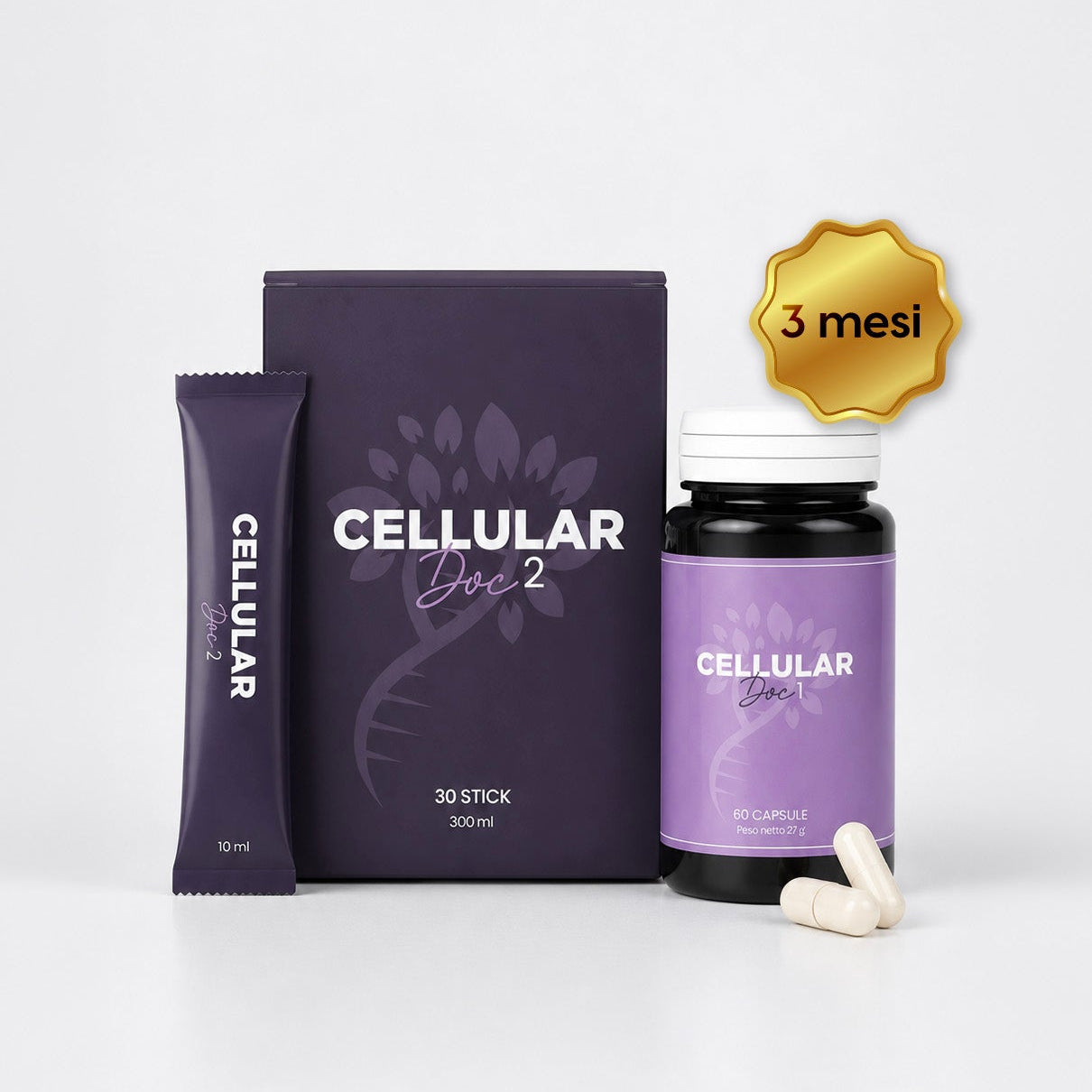 Biolongevity PRO Cellular doc 1 + Cellular doc 2 - Percorso Anti-cellulite 3 Mesi